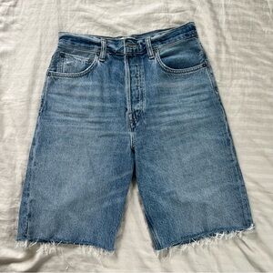 AGOLDE denim biker shorts